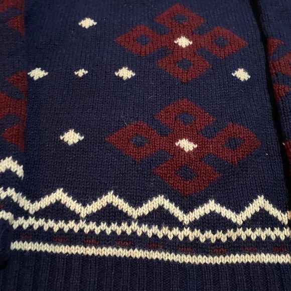 Vintage Ralph Lauren 100% wool sweater Aztec - Picture 8 of 9